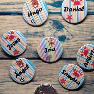 Chapas para niños con nombres