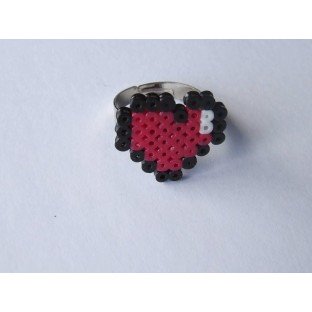 Anillo pixel-art corazon