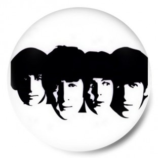 Beatles Heads B/W