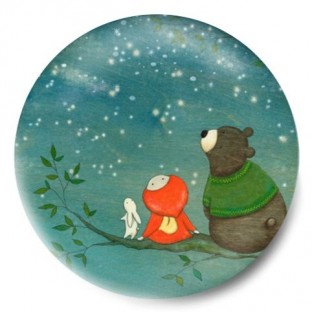 Osito y noche estrellada