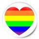 Corazon bandera orgullo gay