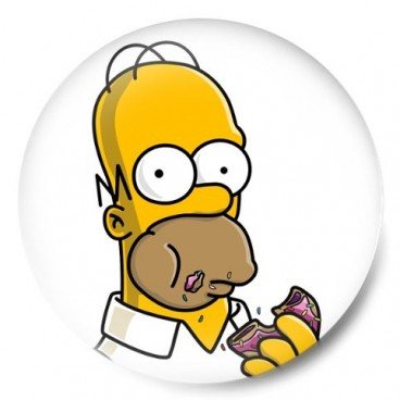 Homer Simpson come rosquilla