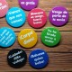 Chapas para bodas Color Party