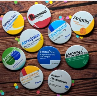 Chapas para boda de imán para la ropa medicamentos del amor