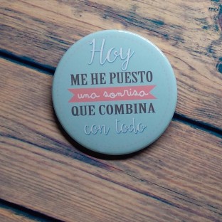 Chapas para bodas Sonrisa