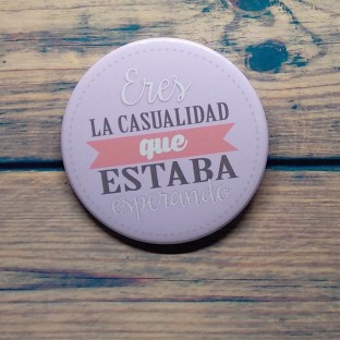 Chapas para bodas Casualidad