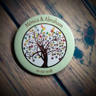 Chapas para bodas arbol de la vida