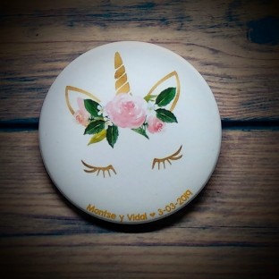 Chapas para bodas unicornio 2